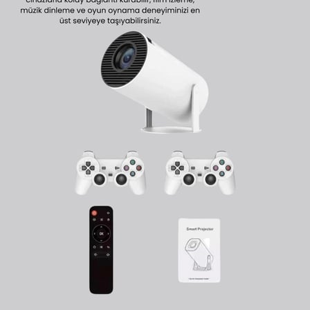 Projeksiyon Cihazı 4k Destekli Kablosuz Bağlantılı Bluetooth 5.0