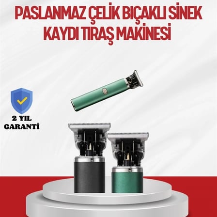 Saç Sakal Ense Paslanmaz Çelik T-bıçak Vücut Tıraş Makinesi