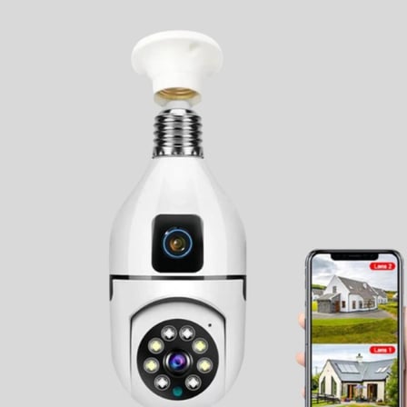 Ampul Tipi Wifi Kamera 2mp Lensli Full Hd Görüntü Ve Akıllı Hareket Algılama