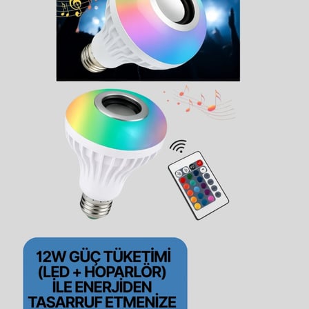 Hoparlörlü Led Ampul – Ev Ve Ofis İçin Akıllı Aydınlatma Çözümü