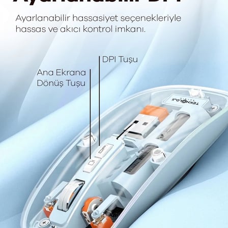 Bluetooth Usb Çift Modlu Sessiz Mouse, Şeffaf Mıknatıslı Kapaklı, Type-c Şarjlı, Dpı Ayarlı, Kablosuz 10m Çekim Mesafeli, Masaüstü Kısayol Tuşlu, Taşınabilir Şarjlı Mouse Siyah
