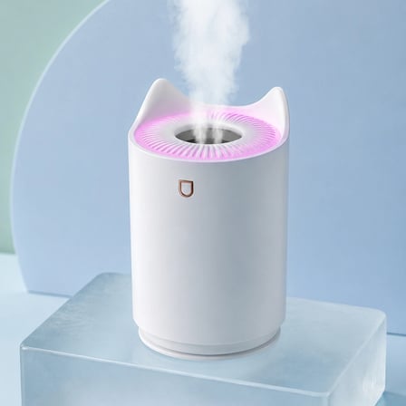 Hava Nemlendirici Buhar Makinesi Aromaterapi Led Işıklı Oda Nemlendirici