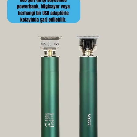 Koyu Yeşil Profesyonel Metal Gövdeli Saç Kesme Makinesi