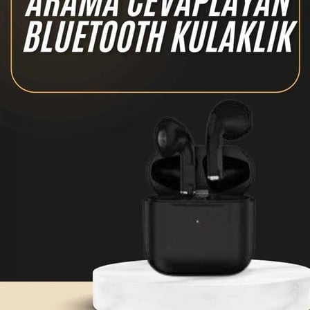  Bluetooth Kulaklık Mikrofonlu Silikonsuz Dokunmatik Kontrol