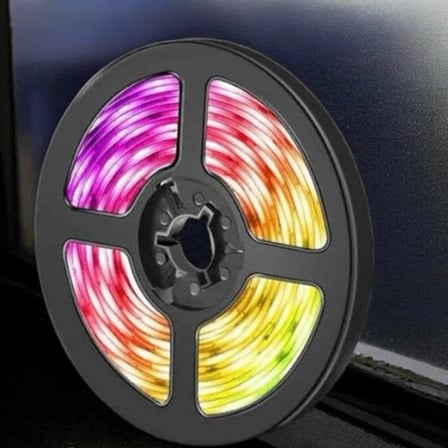 5 Metre Şerit Led Rgb Işıklı Kumandalı Güç Adaptörü Her Ortama Uygun