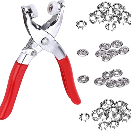 Metal Çıtçıtlı Düğme Pensesi Ve Düğmesi (25 Set)