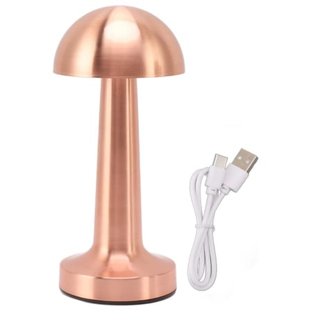 Şarjlı Mantar Masa Lambası 3 Seviyeli Dokunmatik Led Usb Şarj Özellikli