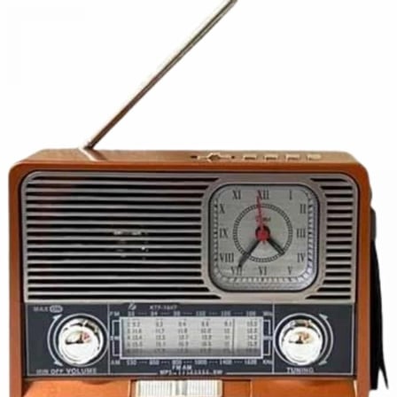 Vintage Nostaljik Radyo Aux Usb Sd Kart Girişli Şarjlı Bluetooth Bağlantılı