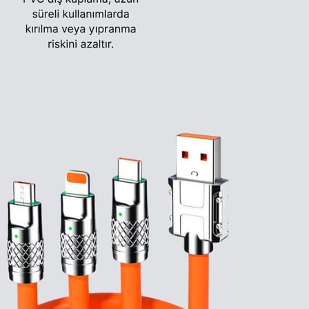 Dayanıklı Hızlı Şarj Kablosu – Esnek, Kırılmaz Ve Yüksek Hızlı Veri Aktarım Destekli