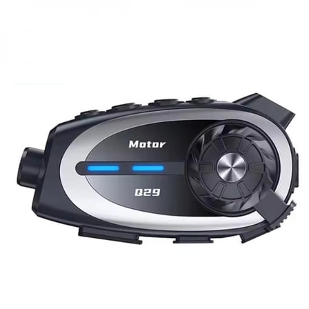 Q29 Motosiklet Kask Bluetooth Kulaklık Eşleşmeli 1080p Kamera Geniş Açı Su Geçirmez Intercom