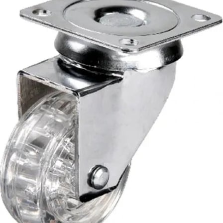 301 - 50x20 Mm Şeffaf Makaralı Tablalı Teker