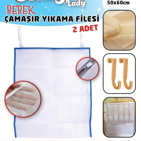 Bebek Çamaşır Filesi 2li Set (599)