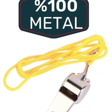 Metal Ipli Hakem Ve Deprem Düdüğü (24'lü)