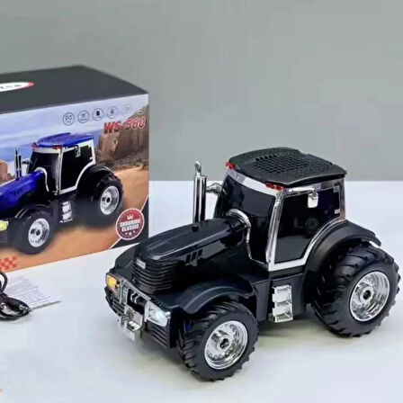 Wster Ws-560 Traktör Görünümlü Taşınabilir Kablosuz Bluetooth Hoparlör Ve Radyo