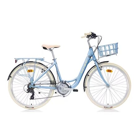26J CARRARO JULIET ŞEHİR BİSİKLETİ - MAT GRİ KROM KREM - 43