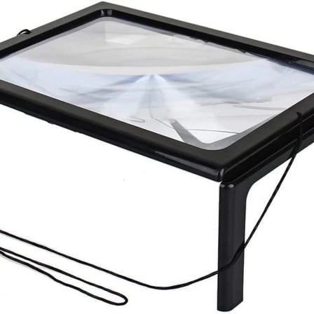 Yaşlılar İçin  A4 Boyutu Masa Tipi Işıklı Okuma Büyüteç Th275205b
