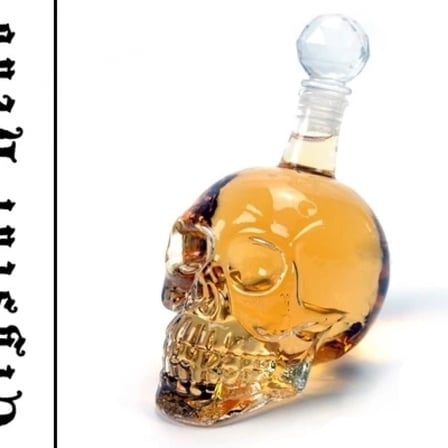 Crystal Head Kuru Kafa Cam Şişe 350 Ml