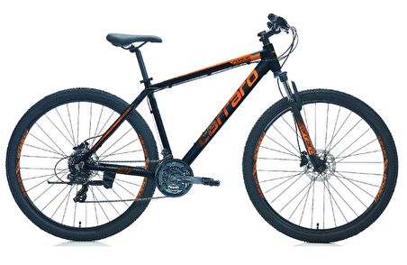 29J CARRARO FORCE 920 DAĞ BİSİKLETİ - MAT SİYAH TURUNCU - 48 KADRO