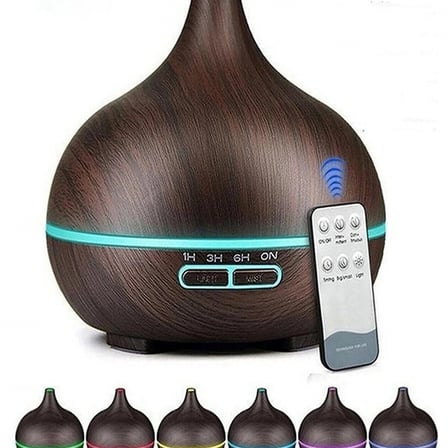 Hava Nemlendirici 7 Led Işıklı Aromatik Oda Kokusu 550 Ml Kahve Aroma Difüzörü Buhar Makinası