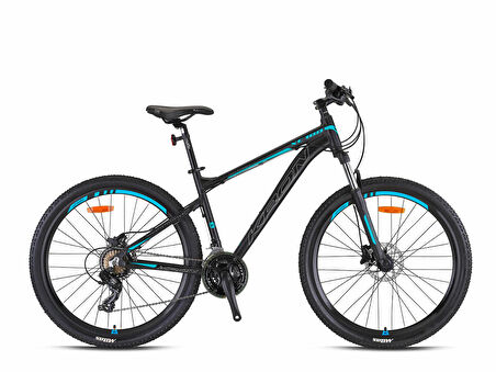 29J KRON XC 100 HD DAĞ BİSİKLETİ - MAT SİYAH GRİ TURKUAZ - 46 KADRO