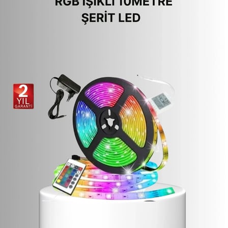 Uzaktan Kumandalı Rgb Smart Şerit Led Işık Esnek Ve Taşınabilir Dekorasyon