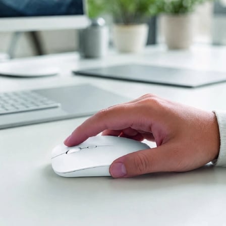 Profesyonel Kablosuz Bluetooth Mouse Çift Modlu Şarjlı Ergonomik Fare