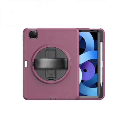 Apple İpad Pro 11 (2018) Kılıf Hand Strap Tablet Kılıfı - Mürdüm