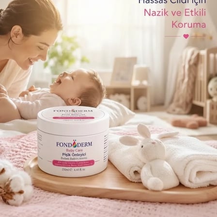 Bebek Pişik Kremi Çinko Oksit Ve Lanolin İçerikli Bariyer Krem Yoğun Onarıcı Cilt Bakım Kremi