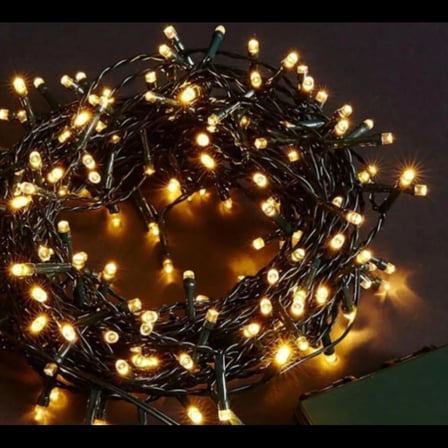 10m 100 Led Boncuk Lamba Gün Işığı Siyah Kablo Mz-18-4