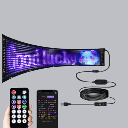 Rgb Led Panel – Usb Güç Girişli, Gıf Ve Yazı Gösterimli Akıllı Ekran
