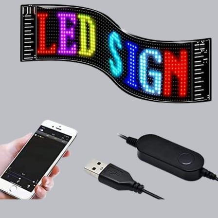 Rgb Led Panel – Usb Güç Girişli, Gıf Ve Yazı Gösterimli Akıllı Ekran