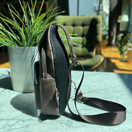 Hakiki Deri Unisex Çapraz Çanta | Baggy 6981
