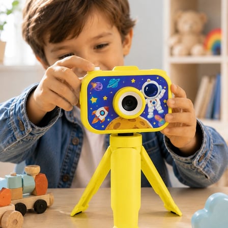 Mini Çocuk Dijital Fotoğraf Makinesi Type-c Şarjlı Hd Video Kamera 2.0 İnç Tft Renkli Ekran