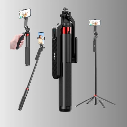 Dikey Ve Yatay Çekim Destekli Selfie Stick Tripod