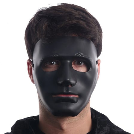 Siyah Renk Hip Hop Anonim Jabbawockeez Dans Maskesi 18x19 Cm