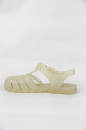 İGOR 30-34 NUMRA ARASI CLASİCA V.BLACK GLİTTER SANDALET - KREM