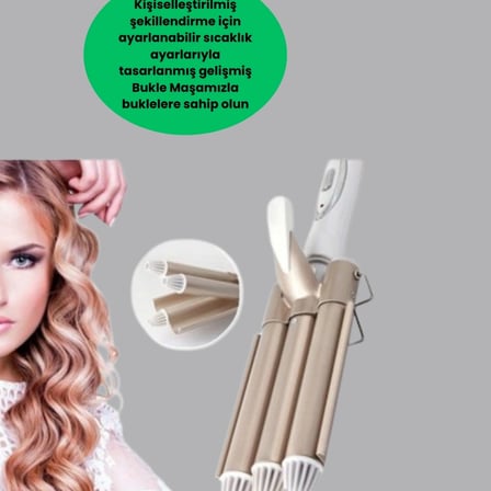 Ayarlanabilir Isılı Bukle Saç Maşası