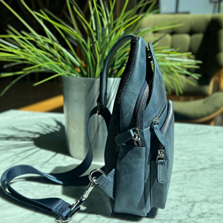 Hakiki Deri Unisex Çapraz Çanta | Baggy 6981