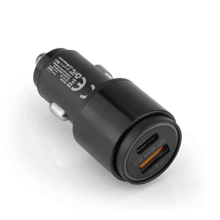 45w Pd Usb Oto Şarj Kafa Hızlı Şarj Çakmaklık Adaptörü, Usb-c Ve Usb-a Çıkışlı, İphone Ve Android Uyumlu