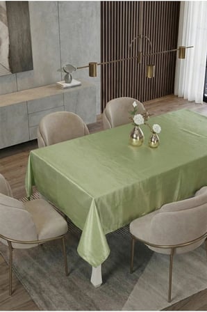 Kristal Monoray Kumaş Mint Yeşili Masa Örtüsü Dikdörtgen 140x200 Cm  462