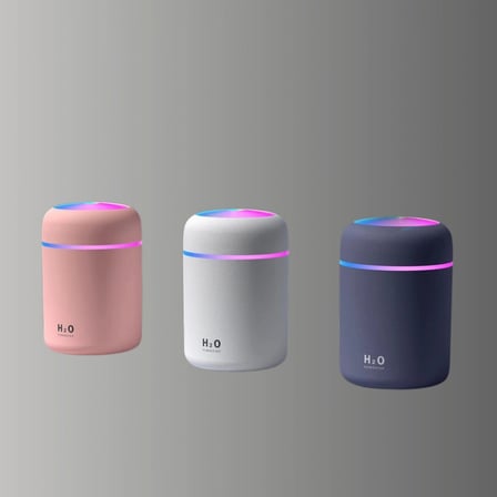 Taşınabilir Hava Nemlendirici – Renkli Işık Ve Usb Bağlantı