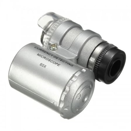 Iphone5 Için Uyumlu Kapaklı Lens Mikroskop Taşınabilir Mini Cep Boyutu Led Mikroskop No.9882ip5ii