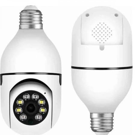 Akıllı Kamera Wifi Kamera Duylu Ampul Görünümlü 360 Derece Dönebilen Ev Kamerası