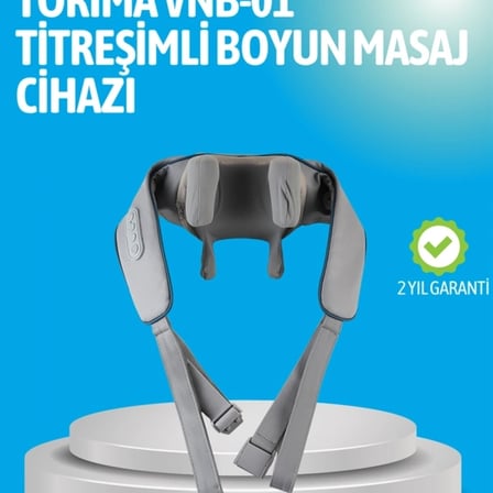 Vnb-01 Titreşimli Boyun Masaj Aleti Gri Renk