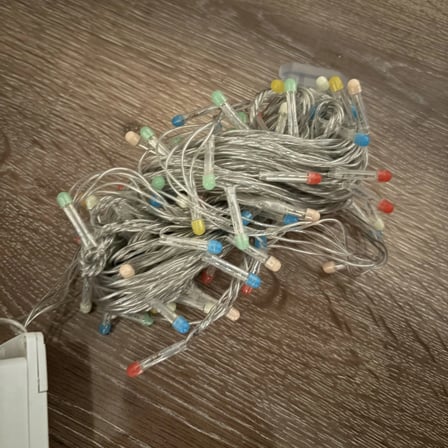 10m 100 Led Damla Uçlu Rgb Işık Şeffaf Kablo Mz-17-10