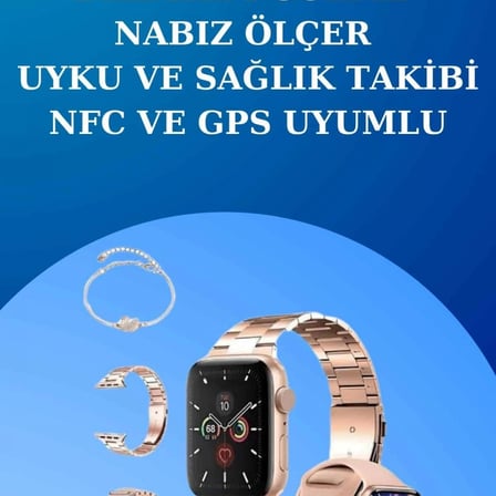 3 Kordonlu Dokunmatik Ekran Akıllı Saat Ve 2.nesil Kablosuz Bluetooth Kulaklık Anc/enc
