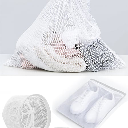 3lü Yıkama File Seti - Ayakkabı Filesi-Plastik Aparatlı Sütyen Yıkama- Çamaşır Yıkama Filesi (599)