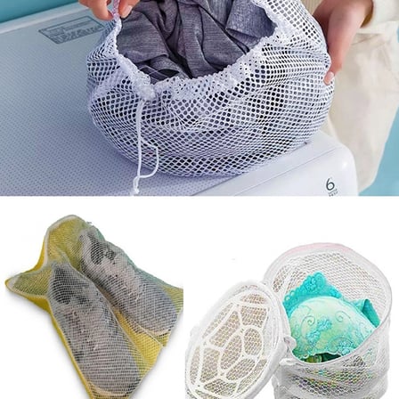 3lü Yıkama File Seti - Ayakkabı Filesi-Plastik Aparatlı Sütyen Yıkama- Çamaşır Yıkama Filesi (599)