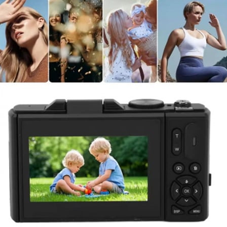 5k 75mp Hd Dijital Kamera 18x Dijital Zoom, Flaşlı,3.0 İnç Ekranlı Fotoğraf Makinesi