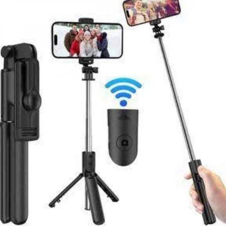 Cep Telefonu Tripod Standı Manyetik Selfie Sopa Bluetooth Uzaktan Kumandalı